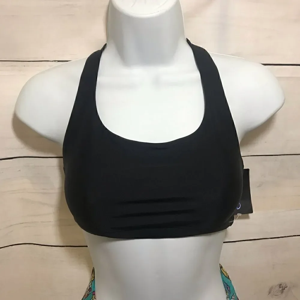 NEW! Onzie Chic Yoga Sports Bra Black Sz Small